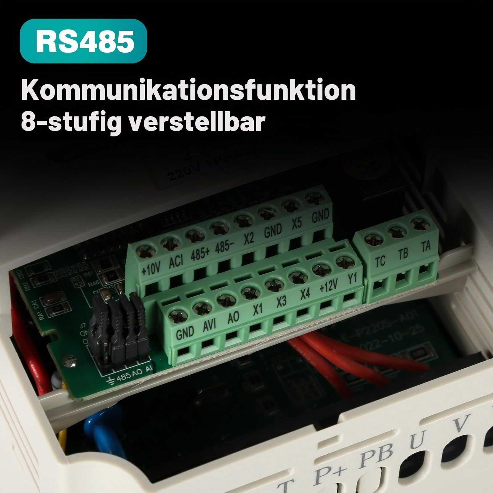 Frequenzumrichter 220V 2,2KW Variateur de Fréquence Drehzahlregler Einphasiger 220-V-Eingang Dreiphasiger VFD Antriebsumrichter für Ventilatoren, Wasserpumpen, CNC-Werkzeugmaschinen
