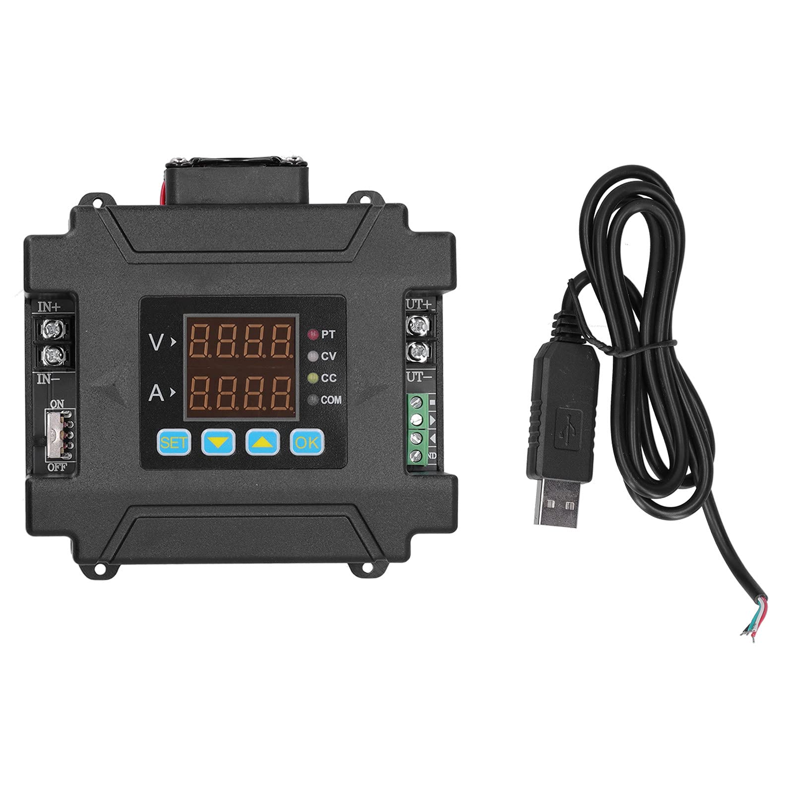 Modulo display LCD con alimentatore regolato digitale regolabile Sicurezza di precisione efficiente per gli appassionati del fai da te