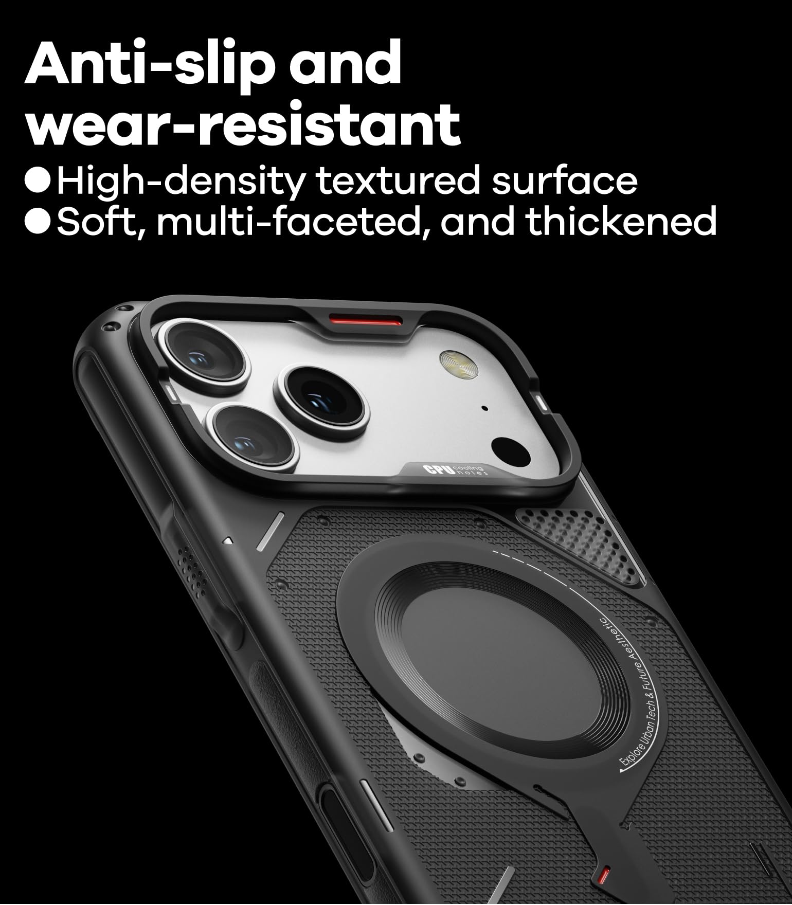 Aulumu Capa robusta A17 para iPhone 17 Pro Max | Compatível com