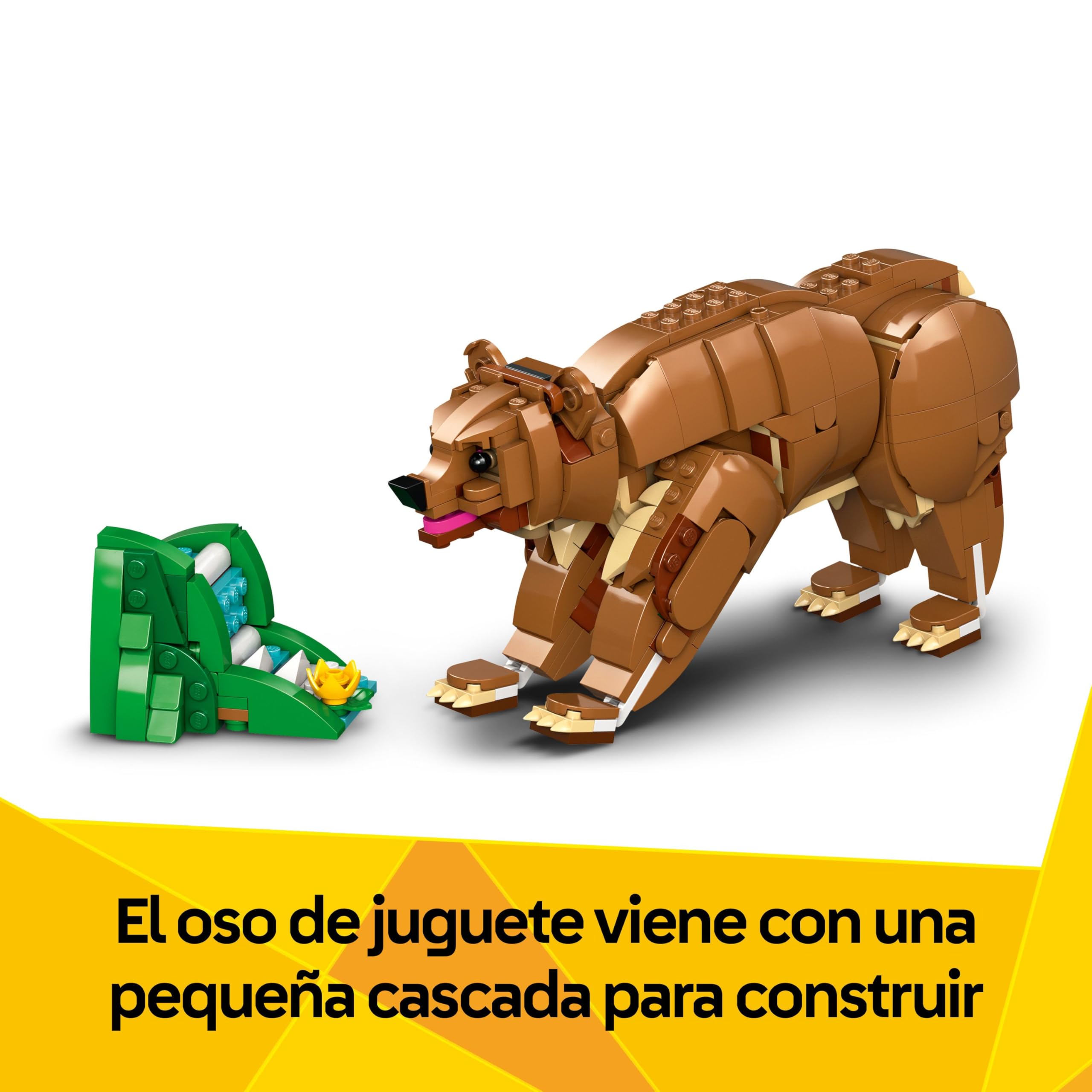 LEGO Creator 3 en 1 Caballo Noble de Juguete - Set con Animables Transformables en Oso o en Figura Articulada de Ciervo - Regalo para Niñas y Niños de 9+ Años - Decoración del Dormitorio 31166