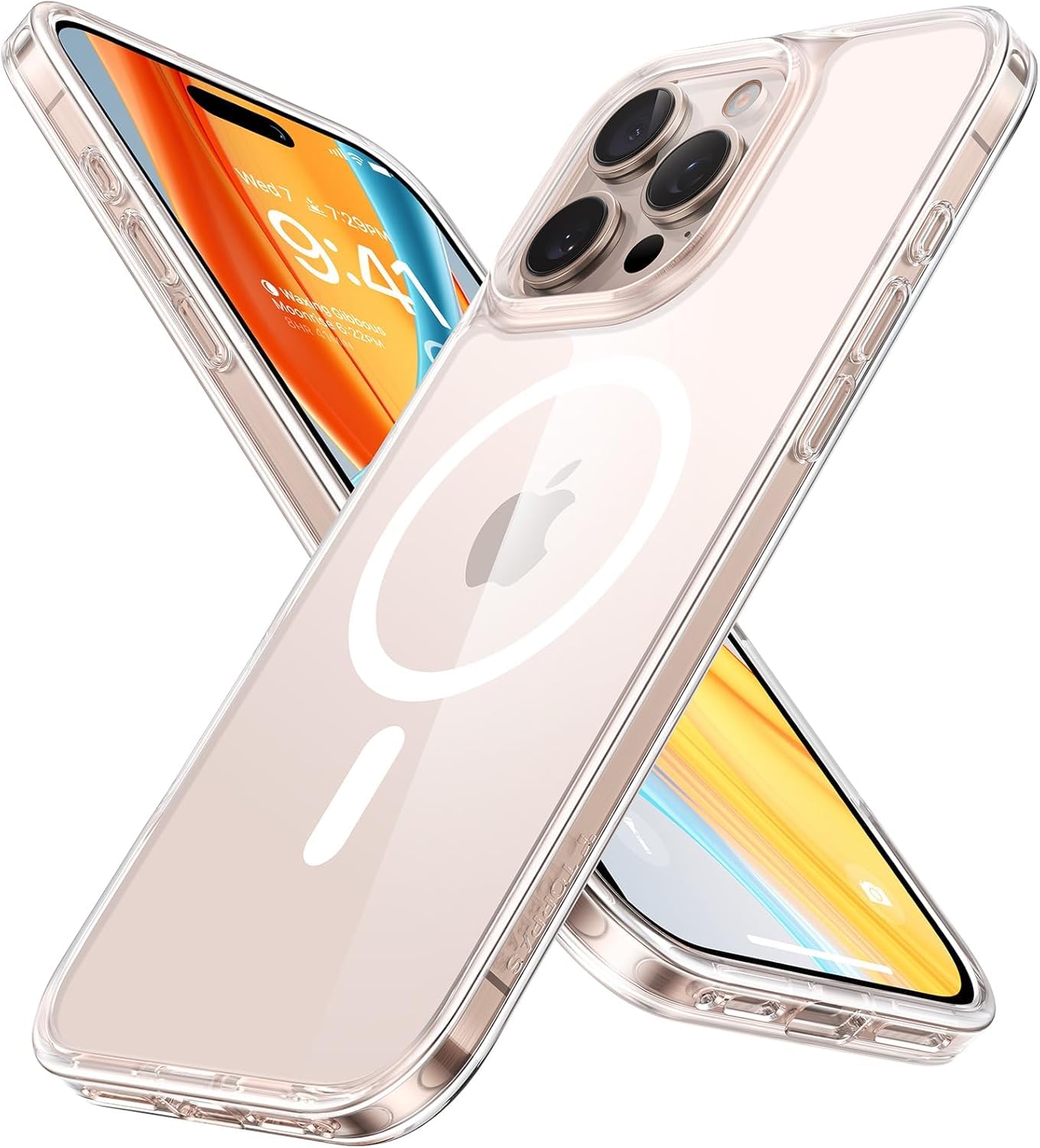 Magnetic Case for iPhone 16 Pro Max Clear Case MagSafe Compatible - Protective Scratch Resistant Crystal Clear & Slim Design (Clear)