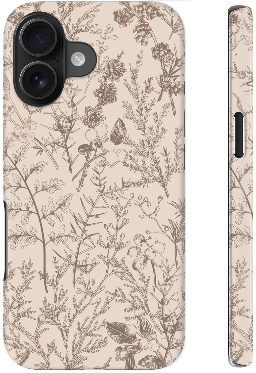 STARVIP for iPhone 16 Case Cute – Wireless Charging Compatible – Dual-Layer Shockproof Protection with Stylish Wildflower Design – Protective Cover