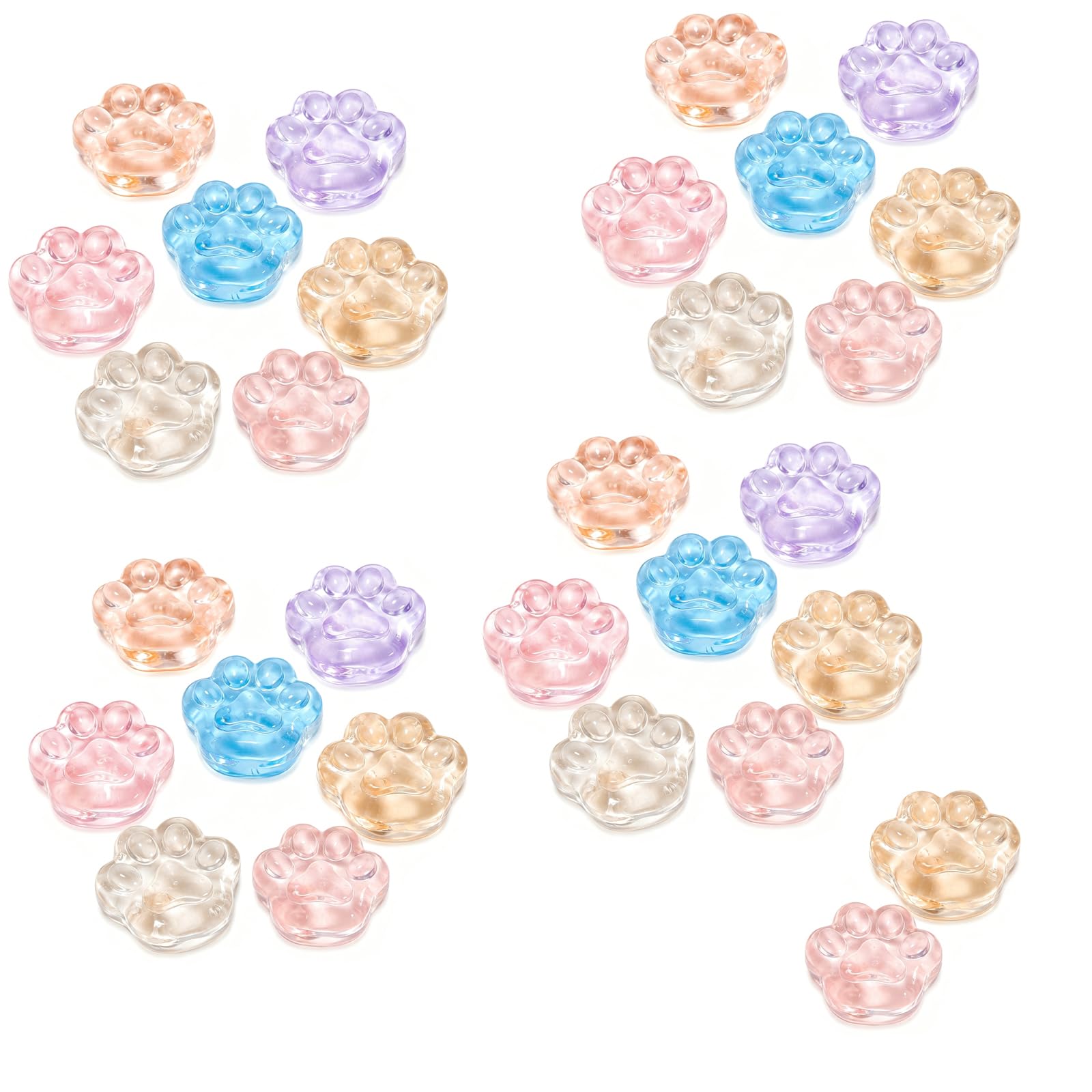 30pcs squishy Paw, fidget squishy Set with Cat Squishies Mini Squishies, Stress Relief Sensory for Focus and Relaxation, Cat Paw Squishy Collection