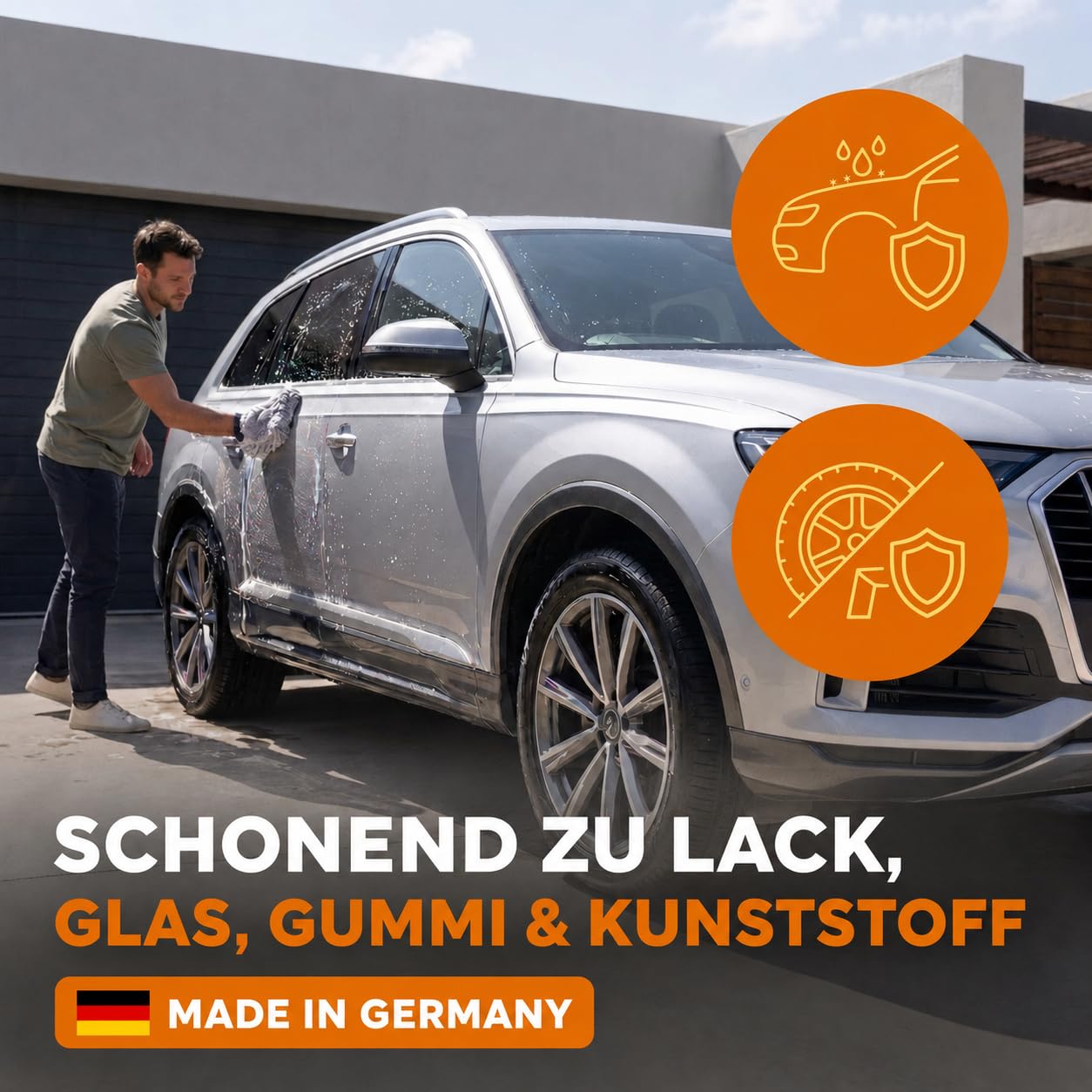 INOX Nano Line Autoshampoo Konzentrat 4x5L, hochdruckreinigergeeignet | Sanfte, schonende Reinigung für PKW, LKW, Wohnmobil und Motorrad. Ideal geeignet für den Einsatz im Hochdruckreiniger