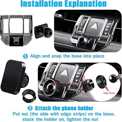 Miniatura 6 de VE VE POWER Soporte para teléfono de coche para Toyota RAV4 2019 2020 2021XLE Premium AWDAdventureXSE HybridLimited Hybrid soporte para teléfono de