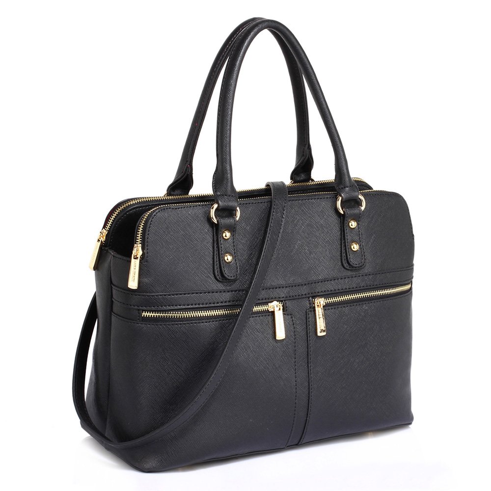 Womens Handbags Ladies Designer Shoulder Bag Faux Leather 3 Compartments Tote New Celebrity Style Large