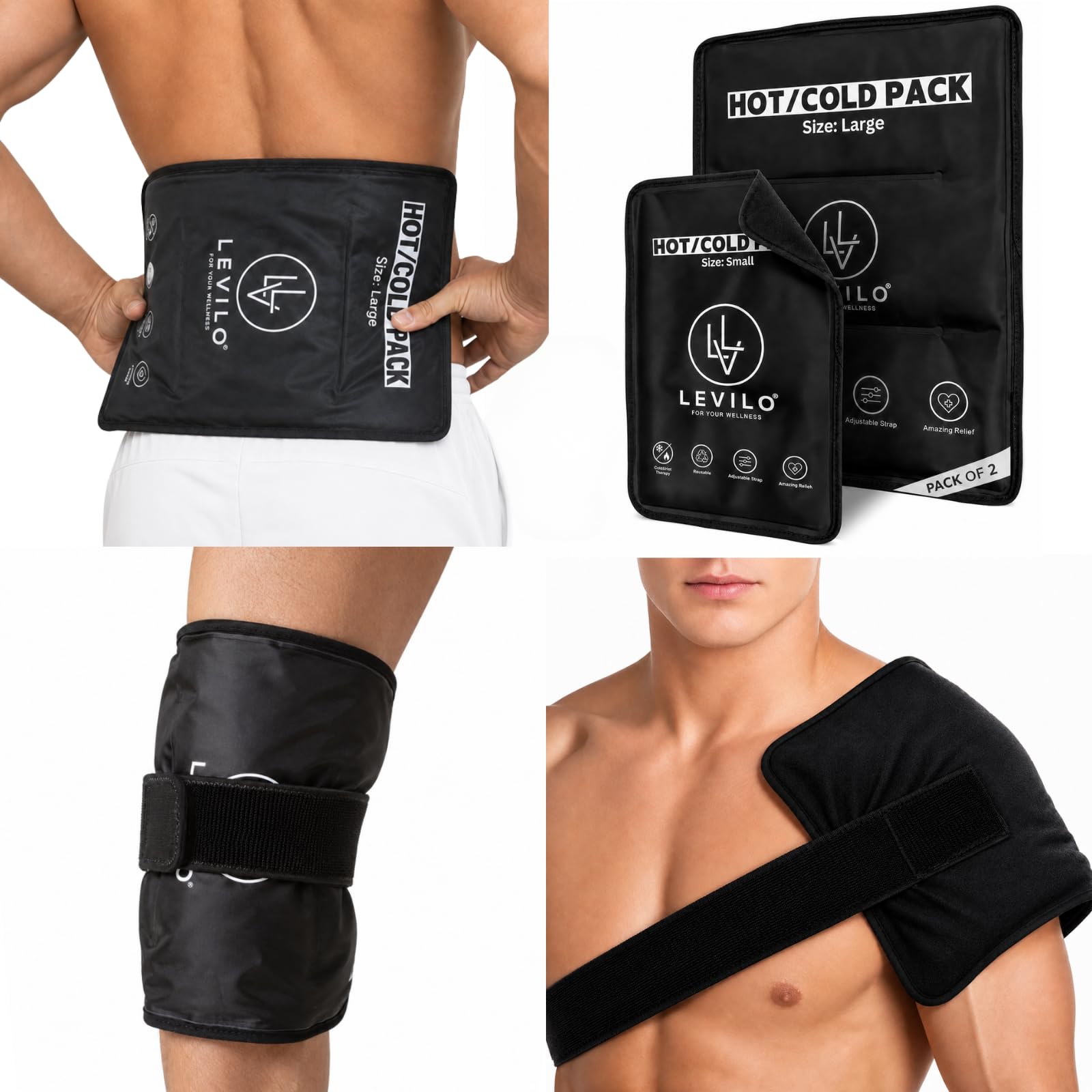 Photo 1 of LEVILO Large Ice Packs (2-Pack)