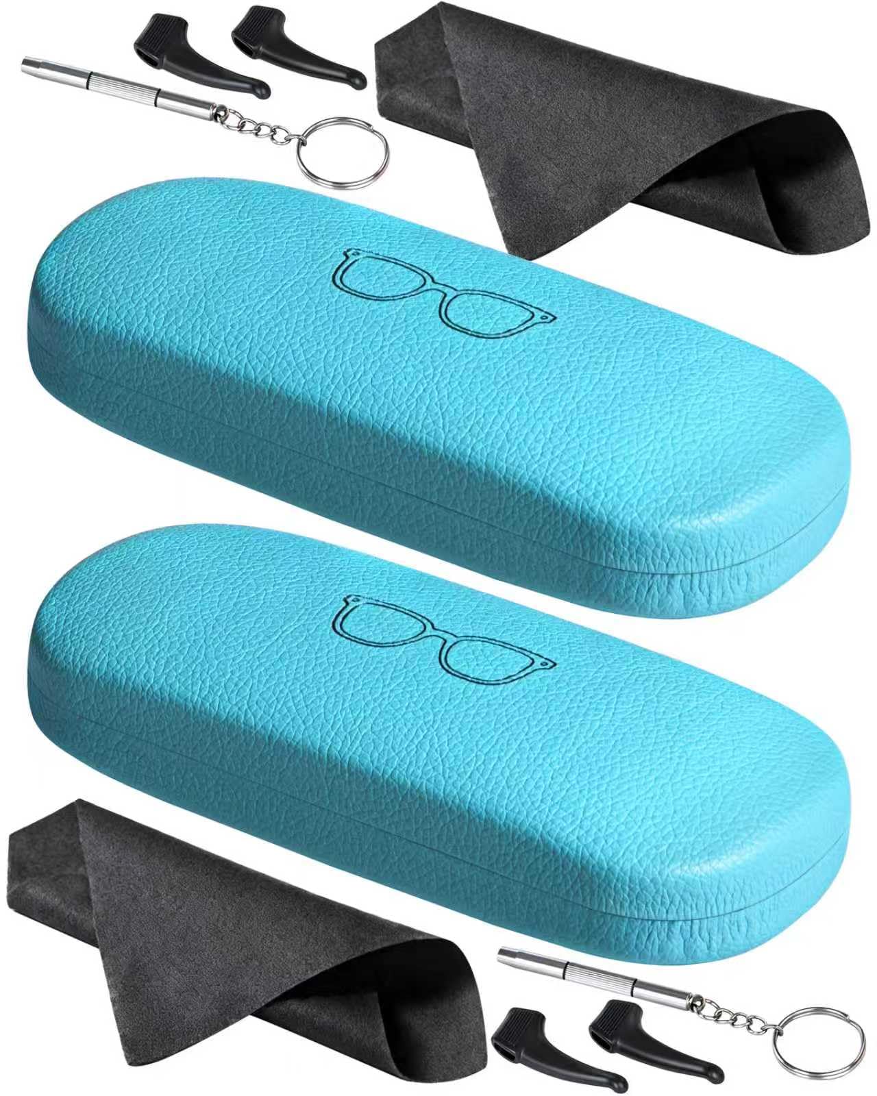RayLove Unisex Hard Shell Eyeglasses Cases, Protective Case For Glasses