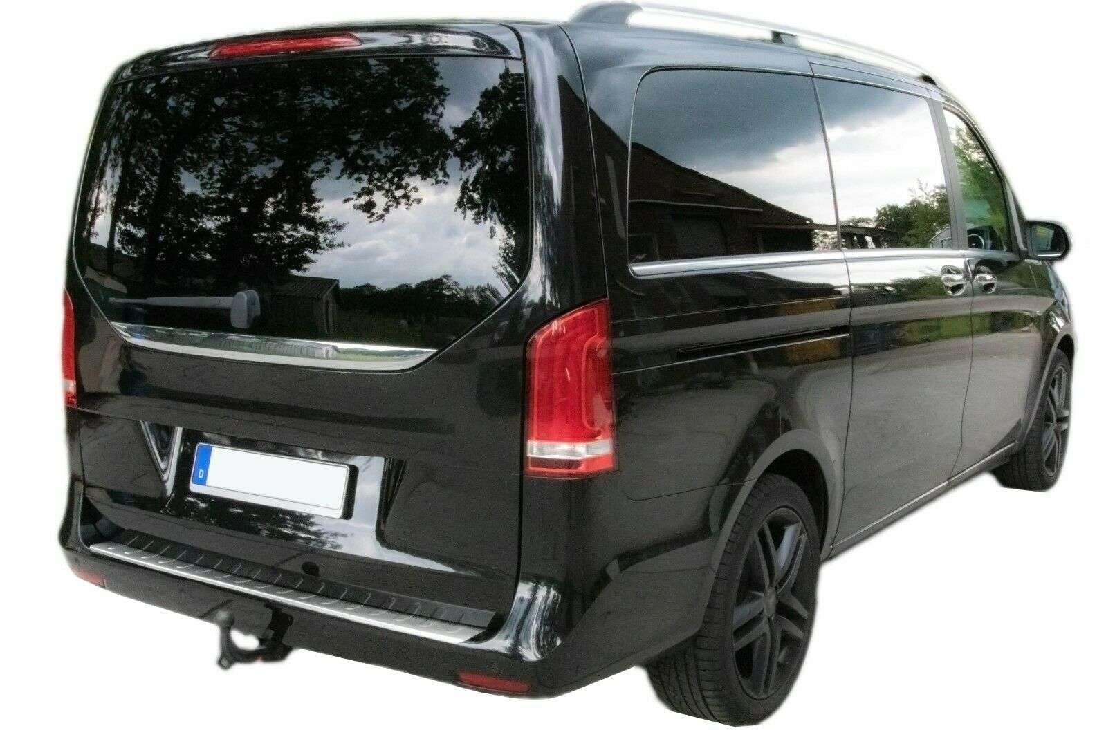Recambo | Protector de Parachoques Trasero | Compatible con Mercedes Vito Clase V W447 | Acero Inoxidable Mate | Protección Borde de Carga