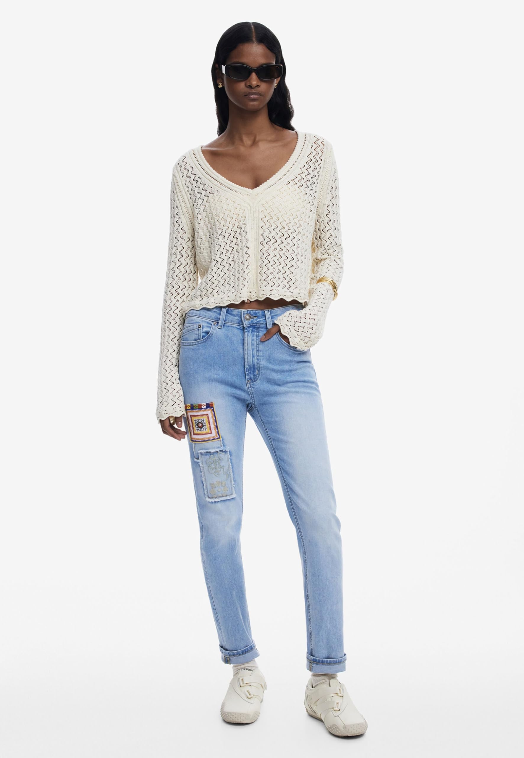 Desigual Jers_flam Sweatshirt Mujer (Pack de 1)