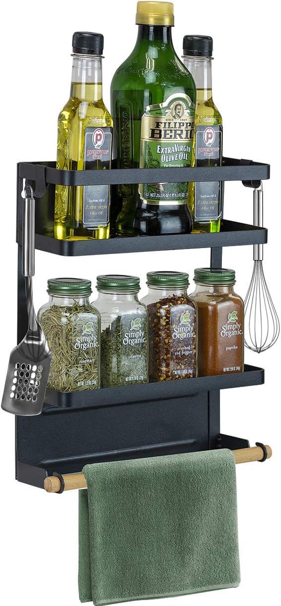 Sorbus Spice Rack Organizer for Refrigerator, 3Tier
