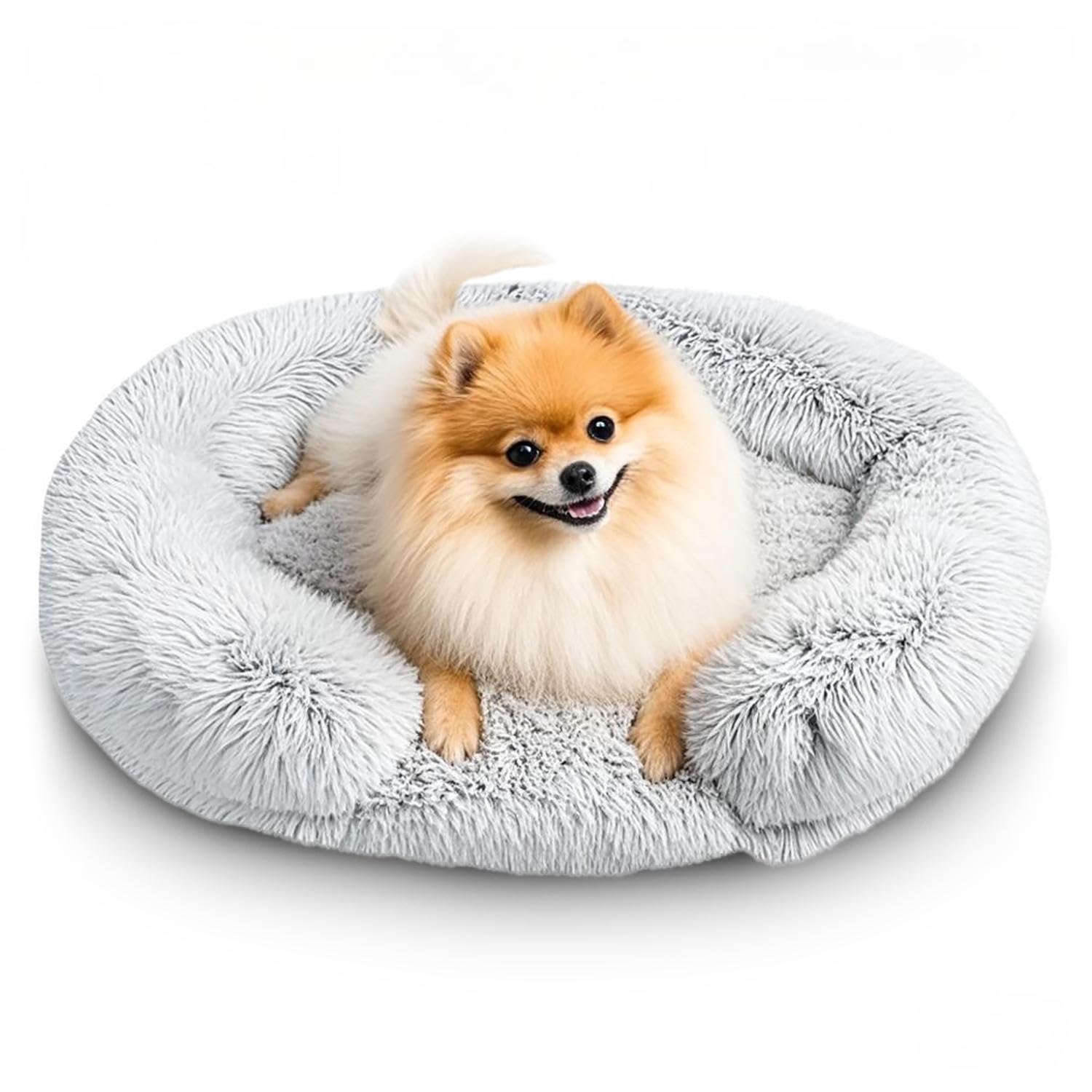 SUOXU Hundebett, Neu verbessertes C-förmiges Donut-Haustierb