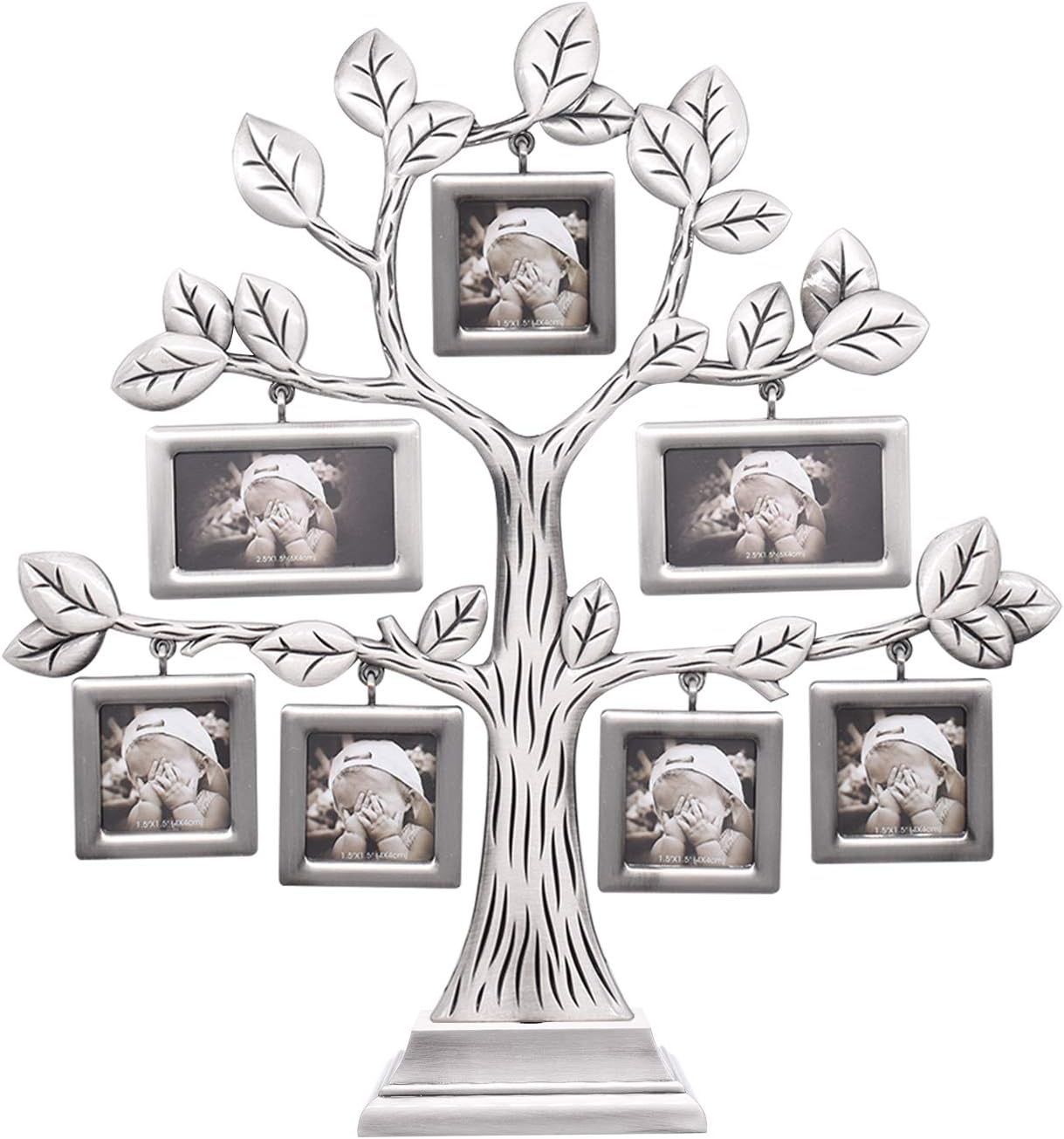 Thetford Design Family Tree Photo Frame with 6 Hanging Picture Frames