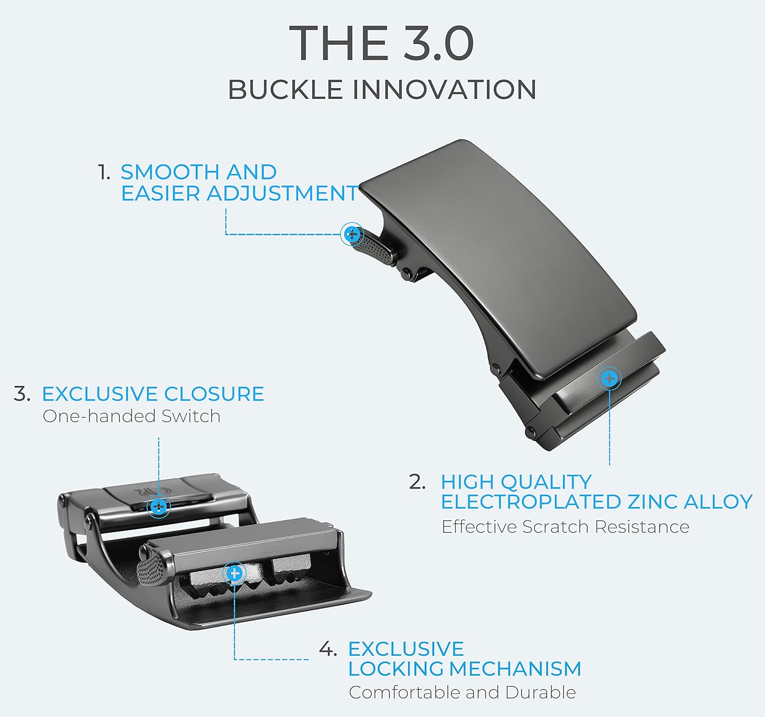 CHAOREN Mens Belt Stretchable - Elastic Golf Nylon Web Adjustable Belt - for Casual Wear - Image 5