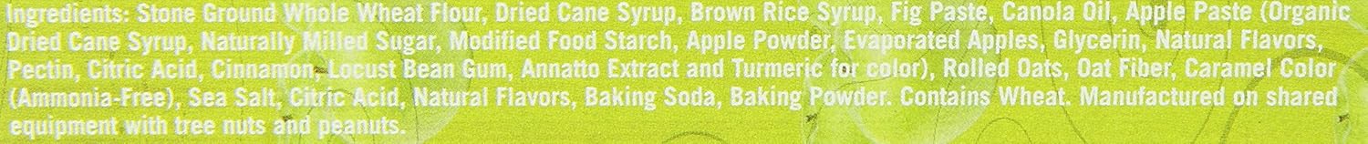Nature's Bakery Whole Wheat Fig Bar, Apple Cinnamon, 6 Bars (Pack of 12)