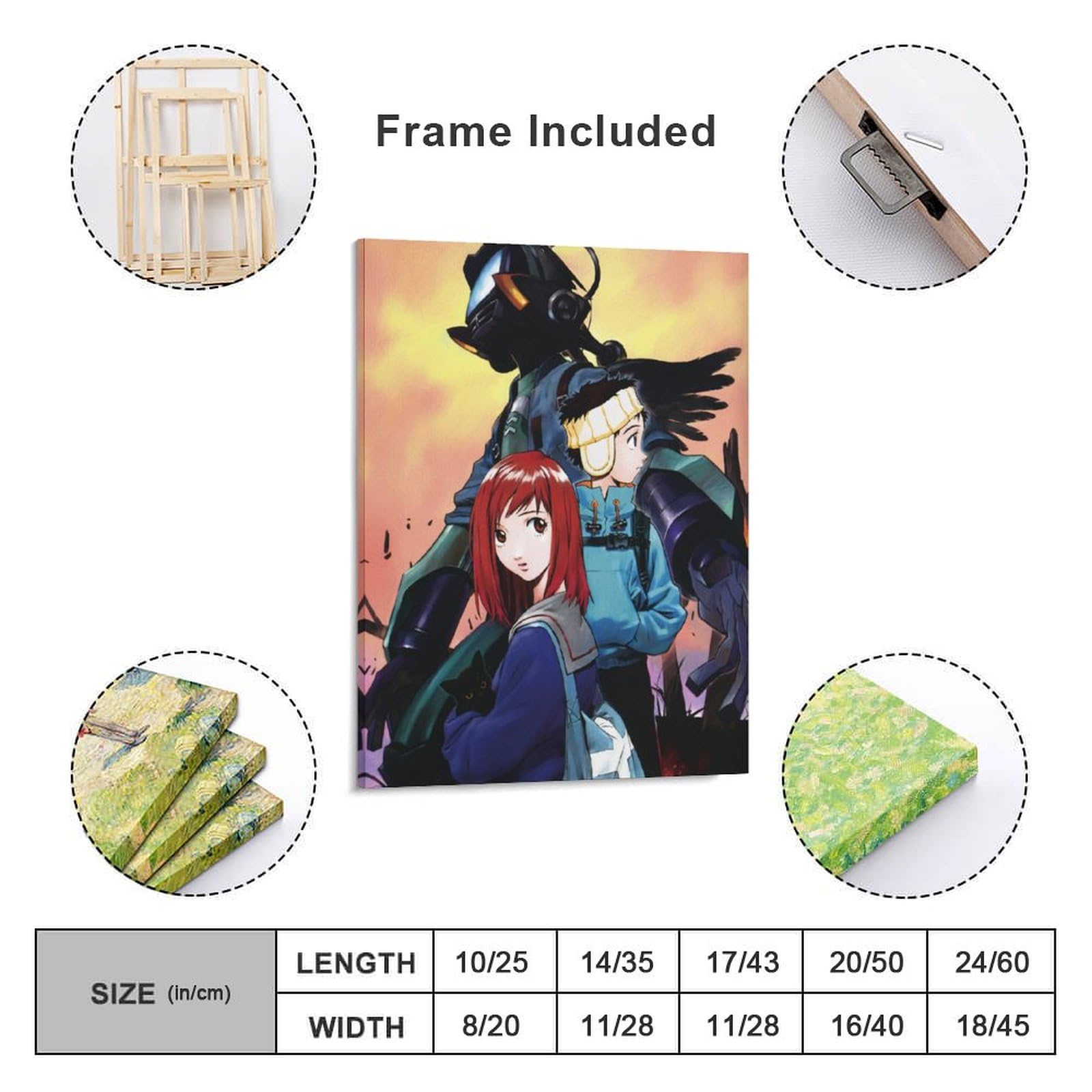 Amazon.co.jp: 絵画 大型 FLCL ナンダバ ナオ太 サメジマ マミ美
