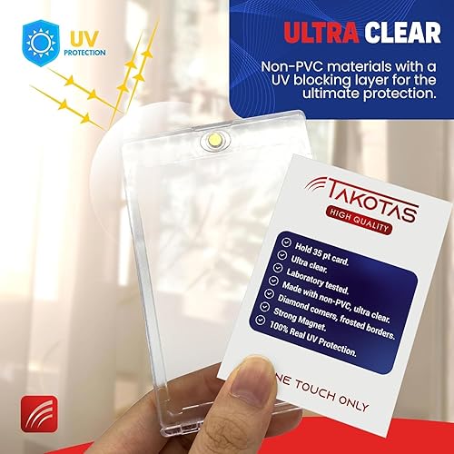 Miniatura 3 de Tarjetero magnético para comercio, fundas rígidas de 35 pt para deporte, MTG, YUGIOH, fundas rígidas para tarjetas (10)