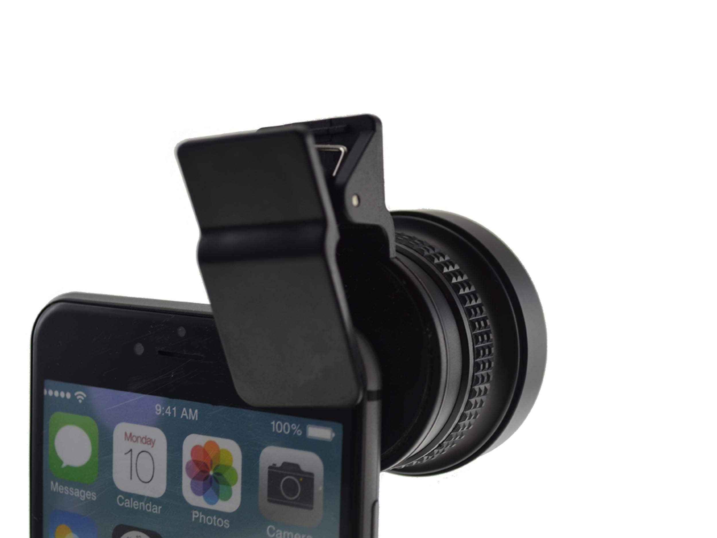 SYSTEM-S Occhi di Pesce e Macro 37 mm Lente con Clip per Smartphone