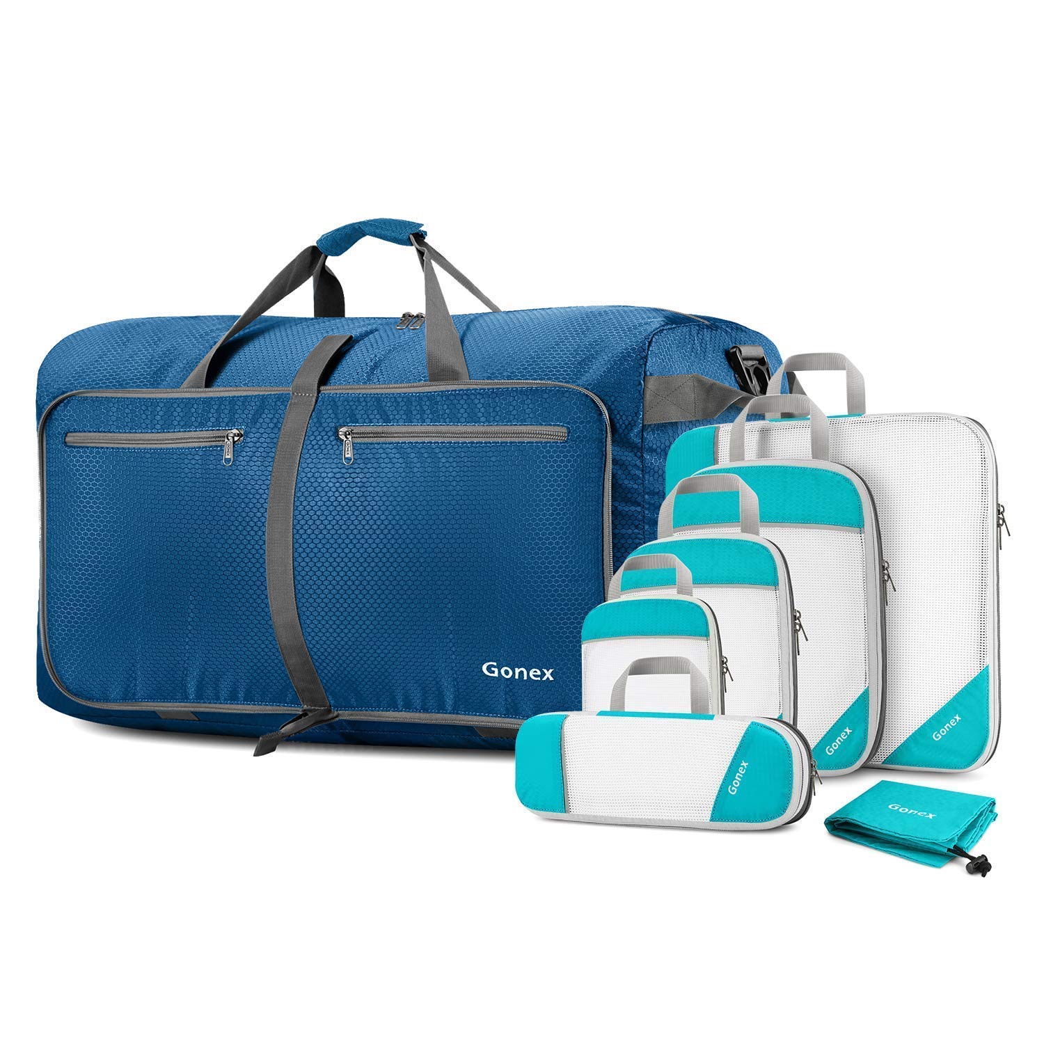 Buy 100L Foldable Travel Duffel Bag Lightweight Duffle with Compression