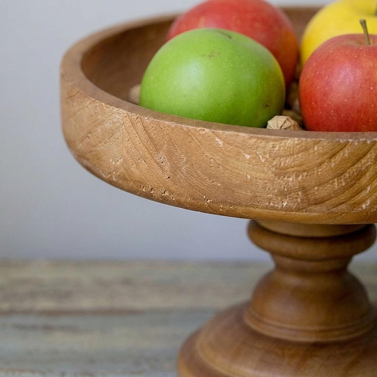 Alzata per Torte in Legno, Vassoio Rotondo, Porta Torte, Porta Cupcake, Piatto da Frutta per Feste, Shower, Decorazione per la tavola di casa, Grande Piccolo