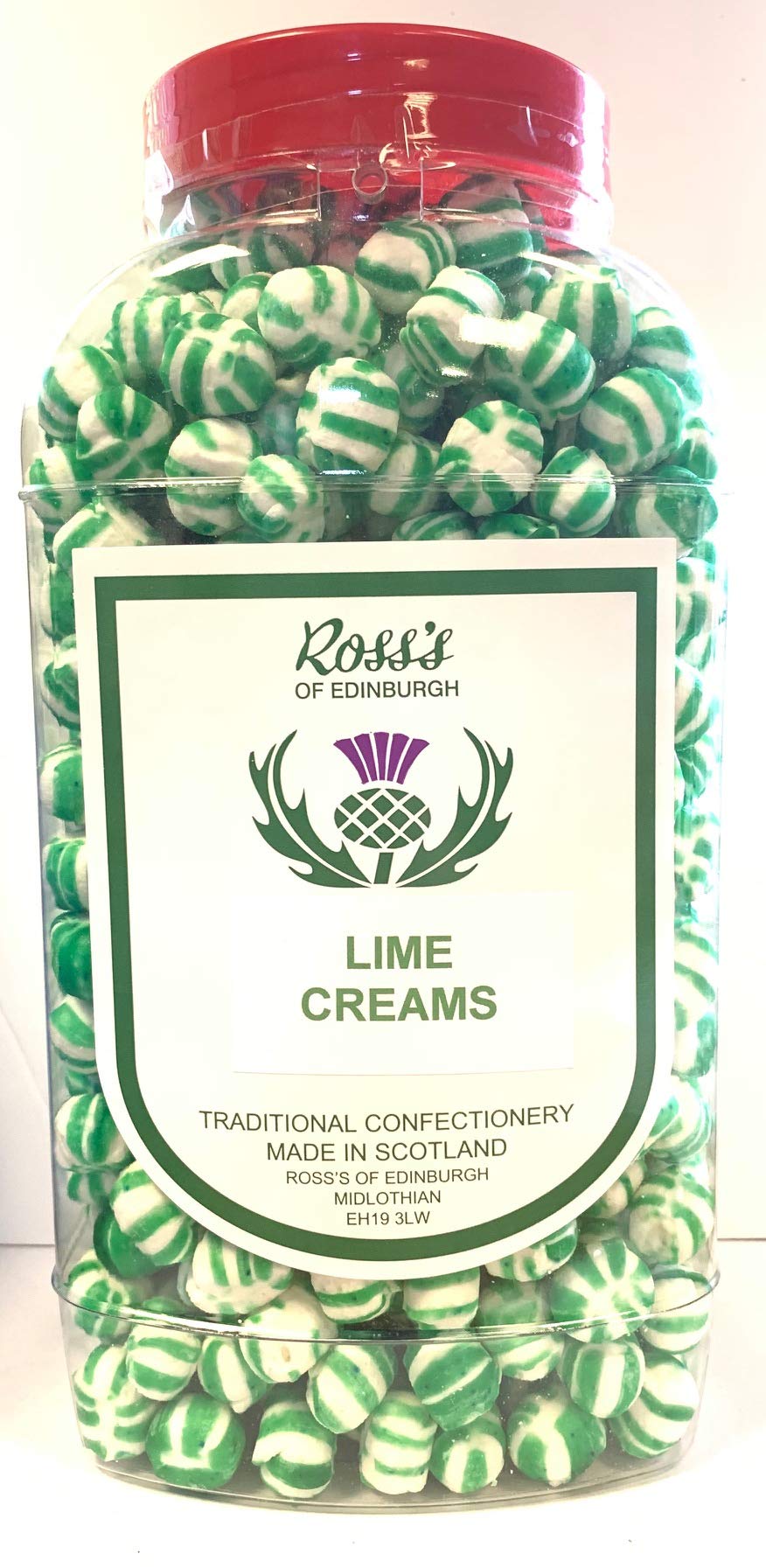 Ross's of Edinburgh Lime flavour Creams Jar 2.25 kg