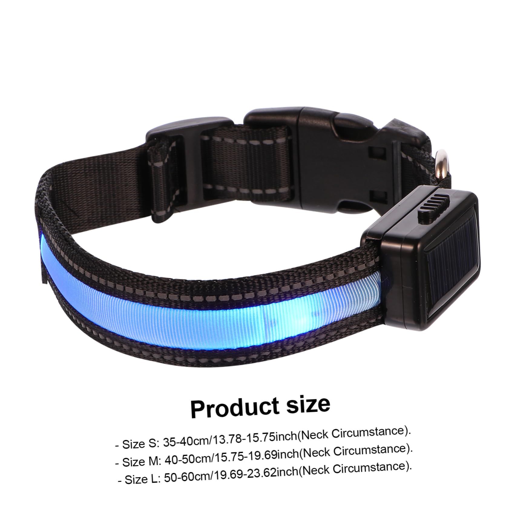 BESPORTBLE 3ensembles Collier LED Pet Dog USB Rechargeable Collier Lumineux Et Clignotant pour Chiens Sécurisé Et Visible pour Et Camping