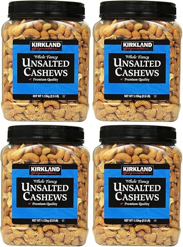 Kirkland Signature, Anacardos xxNzw sin sal 2.5 libras (Paquete de 4) uflRV