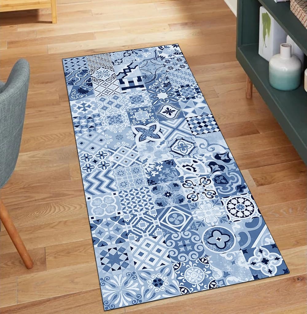 Alfombra para cocina estilo bohemio que decora y protege el suelo del pasillo
