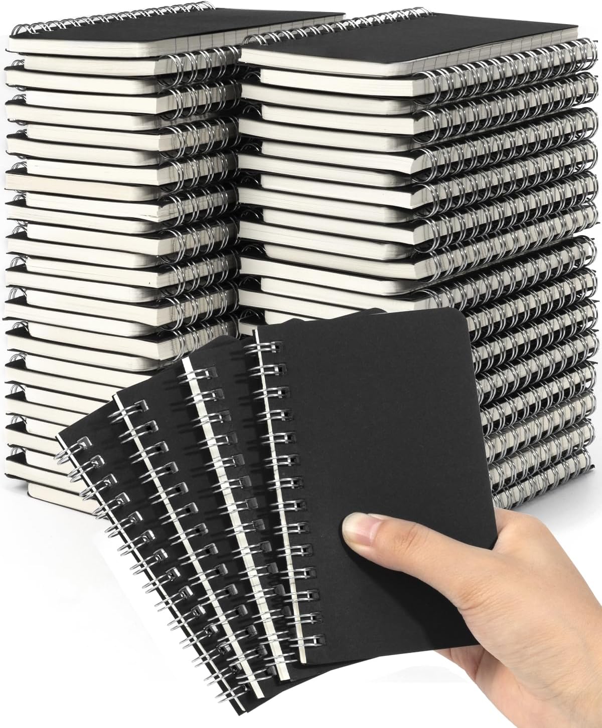 Amazon.com : Dynta Small Top Spiral Notebooks Bulk 3x5 Inch, 50 Packs ...