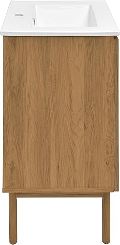 Vista 10 de Swiss Madison Classe - Lavabo de baño de roble de 24 pulgadas incluido