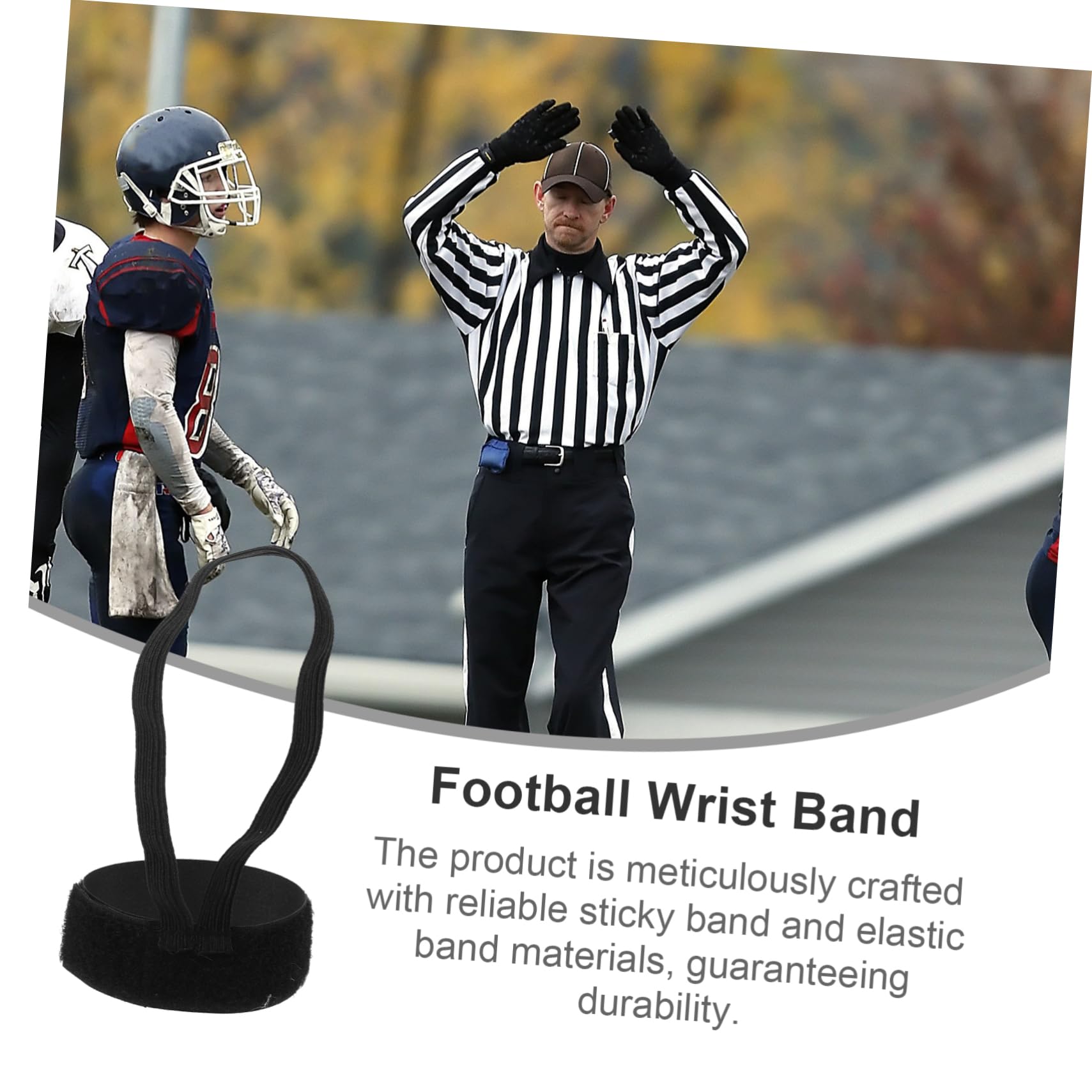 balacoo 6pcs Football Referee Wristband Set for Soccer Gear Playbook Indicator