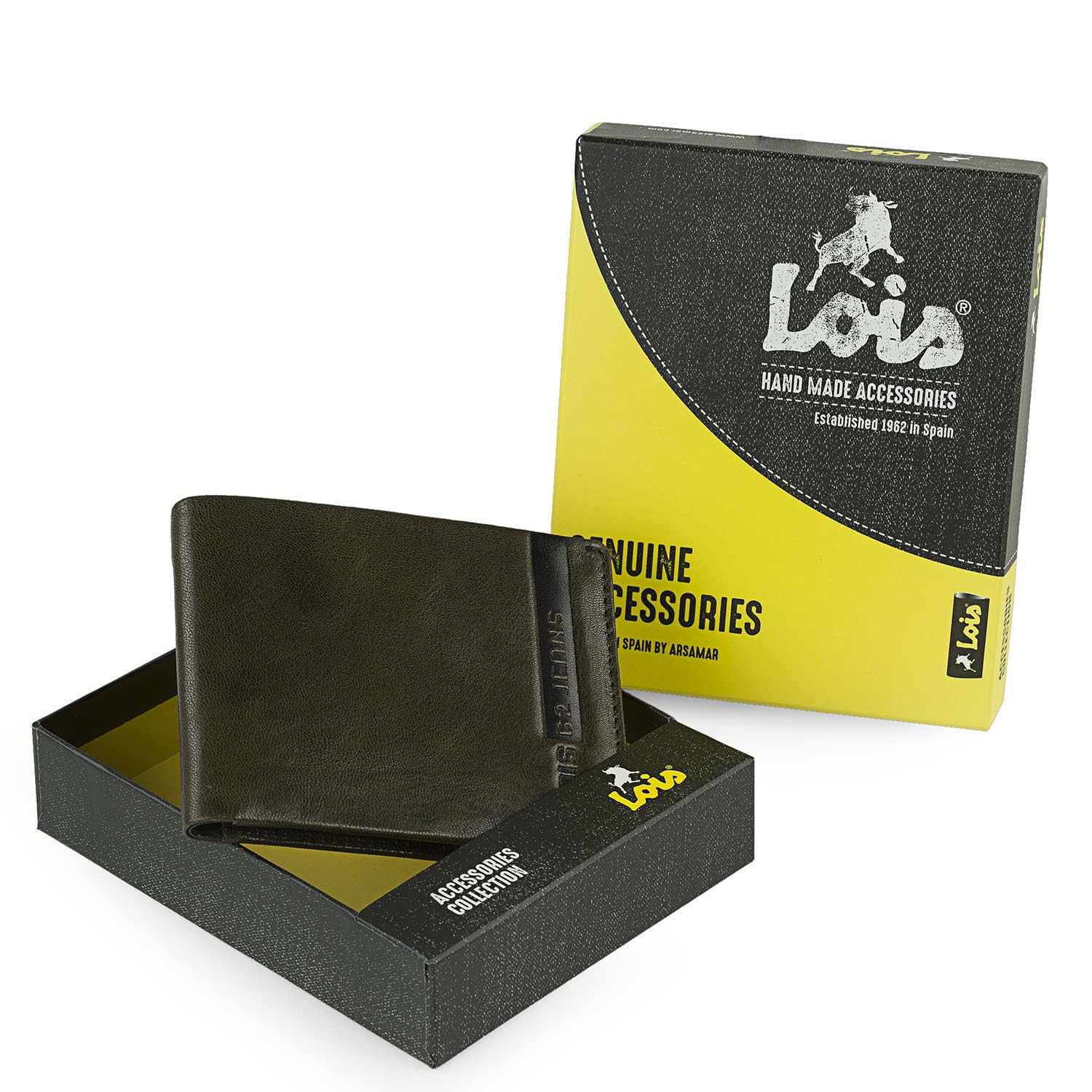 Lois - Carteras para Hombre Piel. Billeteras para Hombre. Cartera Hombre Piel con Monedero y múltiples Compartimentos, billeteras y monederos. Cartera Hombre. RFID 202687