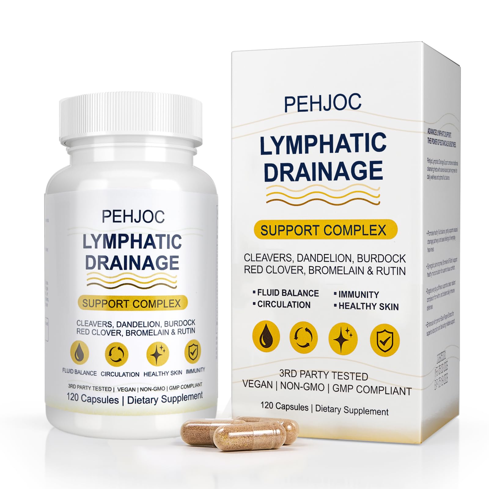 Lymphatic Drainage, Bloat Relief,Daily De-Puff, Fluid Balance