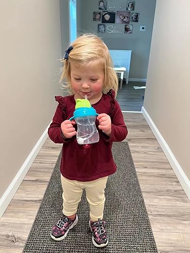 Miniatura 5 de PandaEar Vaso para beber para bebé, 9 onzas, con asas, para bebés y niños pequeños a partir de 6 meses, sin BPA, diseño antiderrames