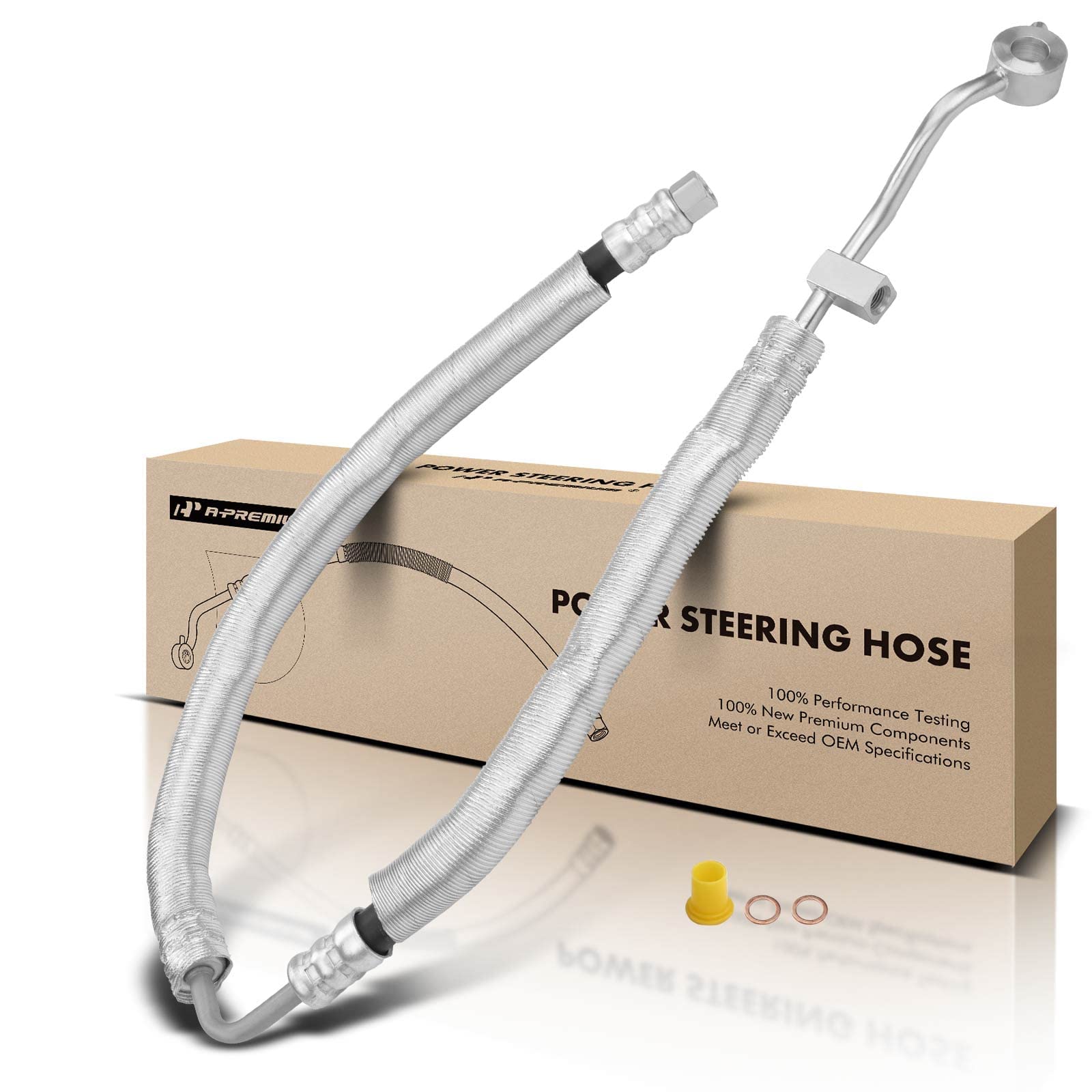 A-Premium Power Steering Hose Pressure Line Hose Assembly Compatible with Hyundai Sonata 2006-2010 V6 3.3L From Pump