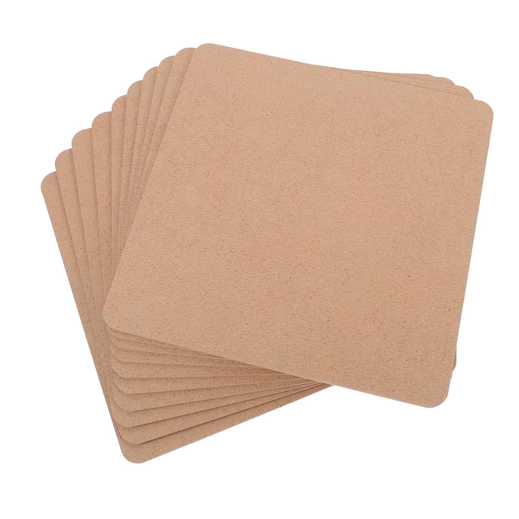 ERINGOGO 10pcs Clay Board for Pottery DIY Clay Making Board Wooden Backing Pottery Craft Plate Blank