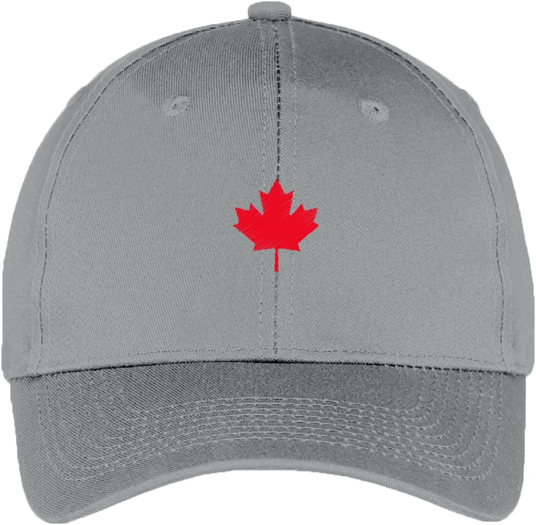Maple Leaf Dad Hat - Canada Canadian Adjustable Baseball Cap