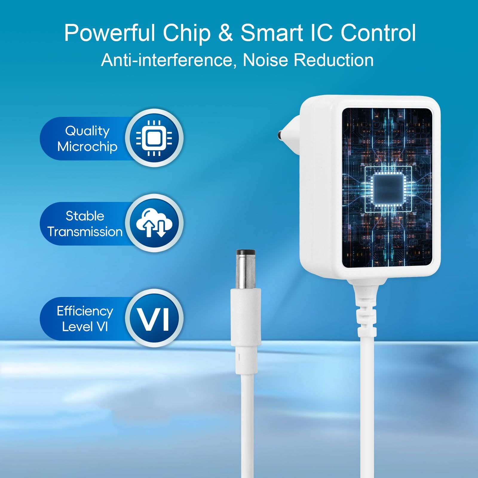 UK 6 V AC-DC adattatore commutazione alimentatore polarità negativa 5,5