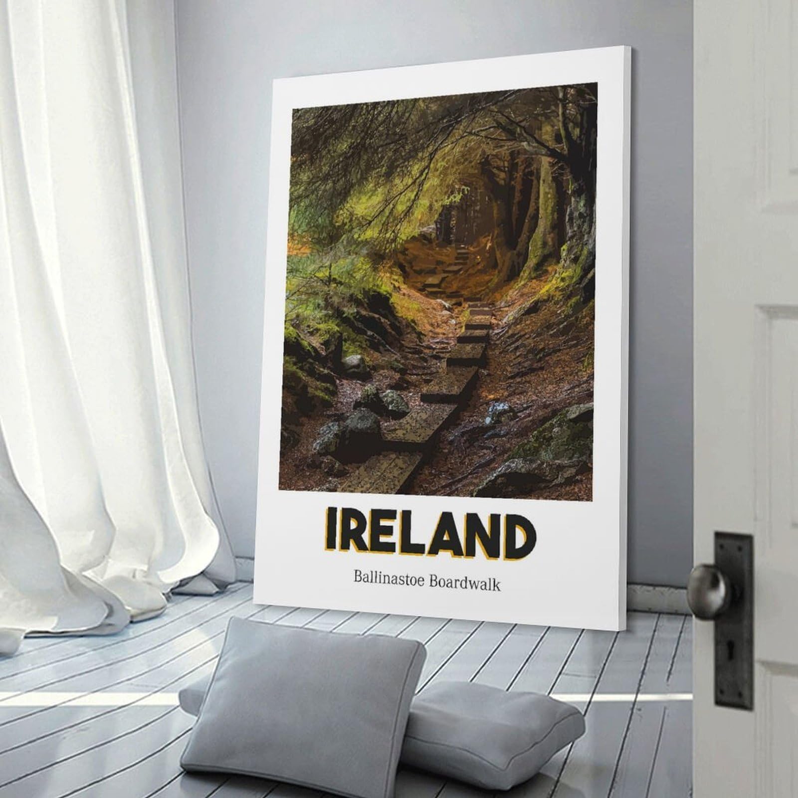 Junmoney Ballinastoe Woods Wall Picture Print 20x30inch(50x75cm), for Hallway, Lounge Or Guest Room, Gift Idea for Housewarming And Birthdays