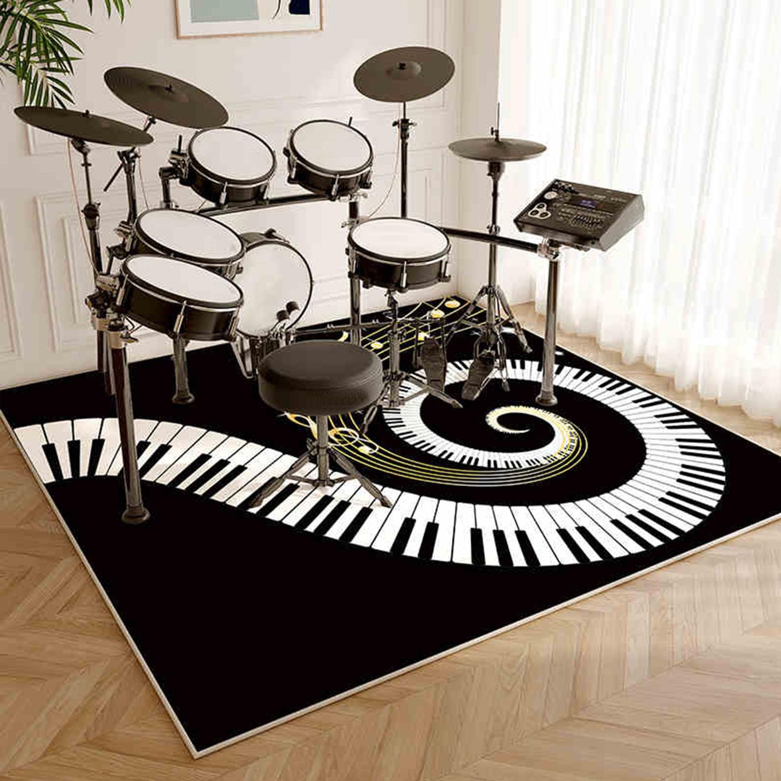 Professional Drum Rug - Soundproof Carpet for Drummers - 150 x 120 cm