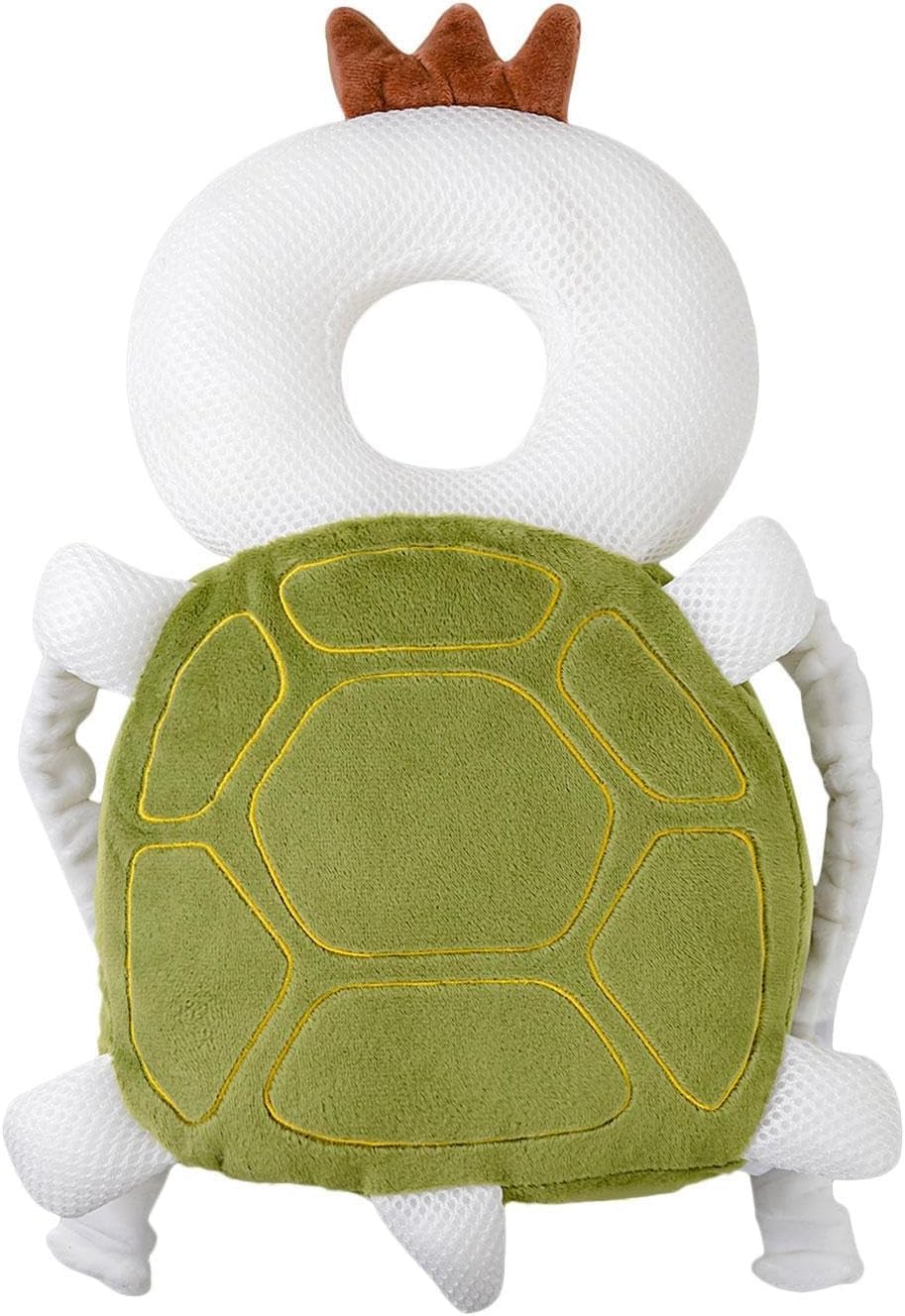 Baby Head Guard Safety Protector Cushion Plush Soft Toy Early Learning Toy Crawling Walking Running Toddler Fall Protection Baby Protector Child Adjustable Shoulder Strap Backpack (Green, Turtle)-picture-17