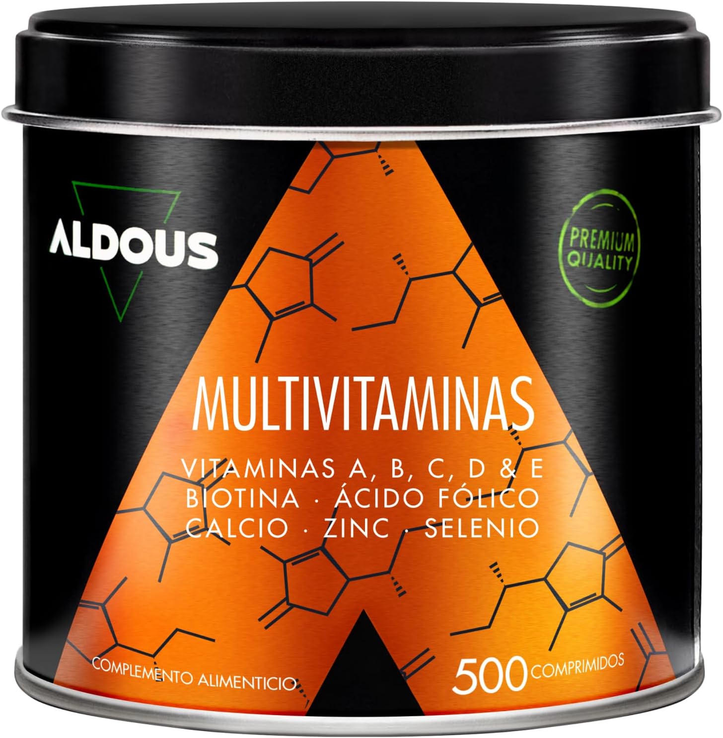 ALDOUS Multivitamins and Minerals 500 Tablets + 1 Year Vitamin C, D, E, A, B Vitamins, Biotinus, Folic Acid, Calcium, Zinc, Selenium – Immunity, Fatigue, Hair