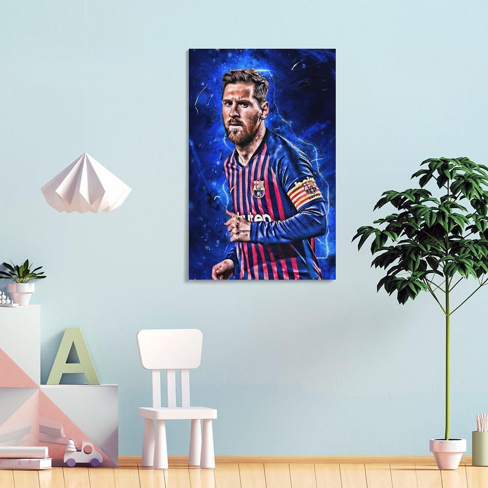 Amazon.co.jp: GENERIC サッカー選手 リオネル・メッシ キャンバス