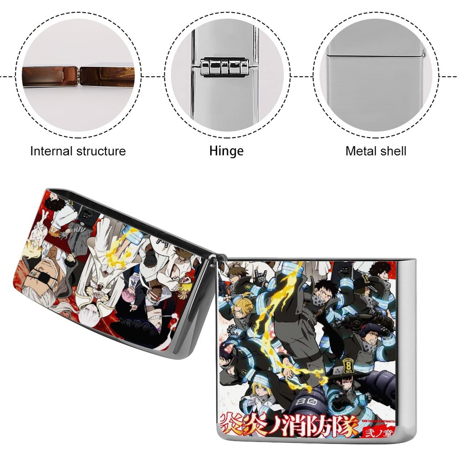 Amazon.co.jp: ライターケース 炎炎ノ消防隊 ジッポー ライター専用