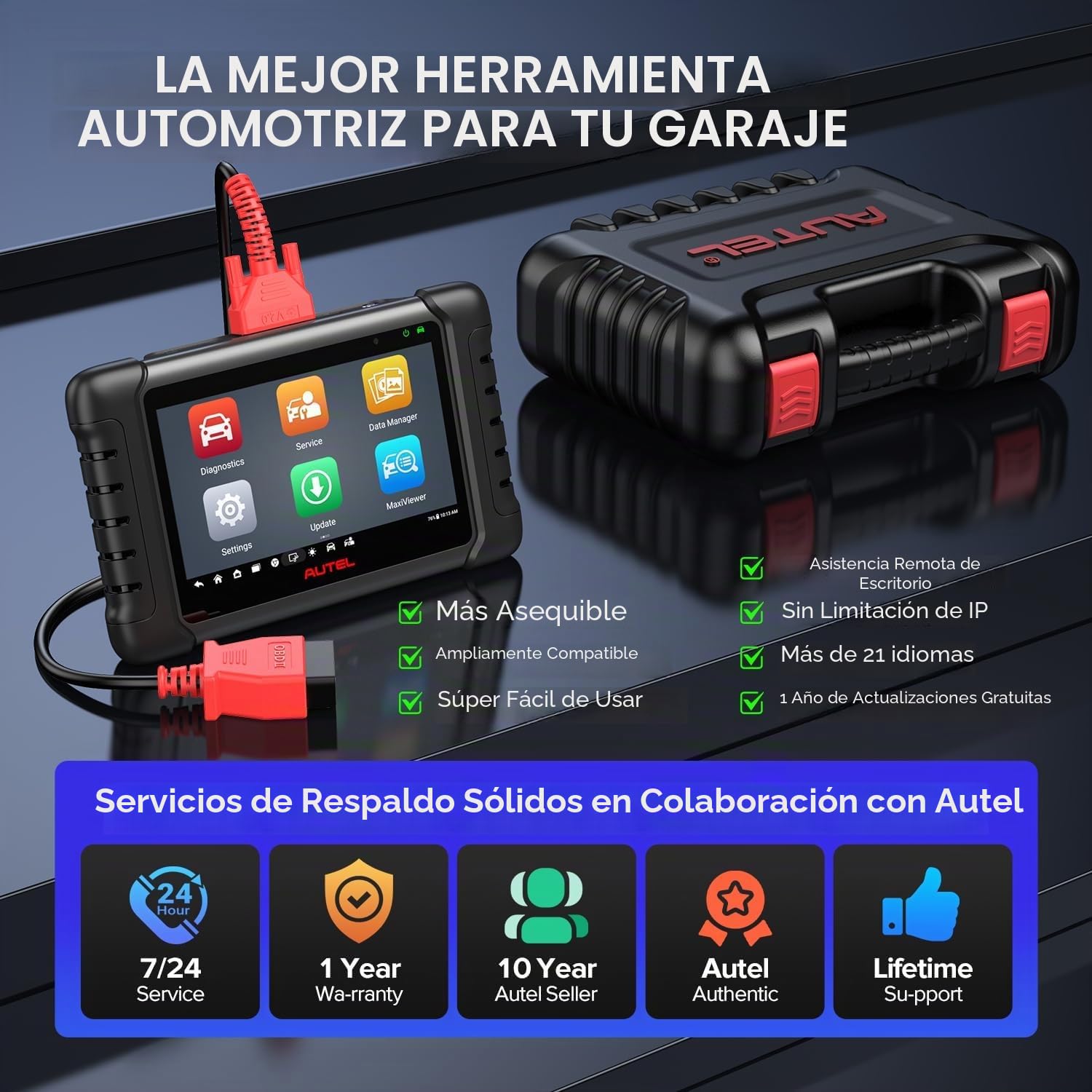 Autel MaxiCheck MX808S Diagnosis Coche Multimarca: 2026 Más Reciente Que MK808S MK808BT Pro, Maquina Diagnosis Coche como MK900 MX900 MK900BT, 3K+ Pruebas Activas, 28+ Restablecimientos, Todo Sistema