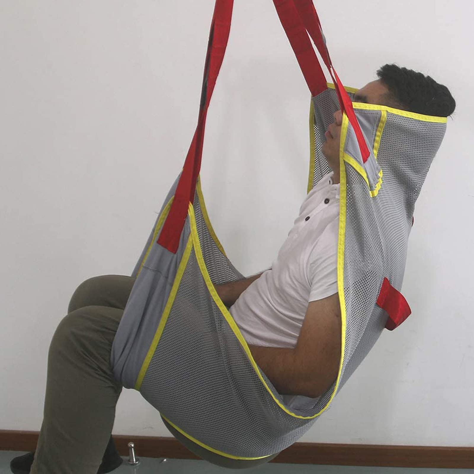 Cinturón deslizante de escalera de transferencia de pacientes, correa de baño de cuerpo completo para evacuación de emergencia, arriba y abajo para personas mayores con discapacidad bariátrica