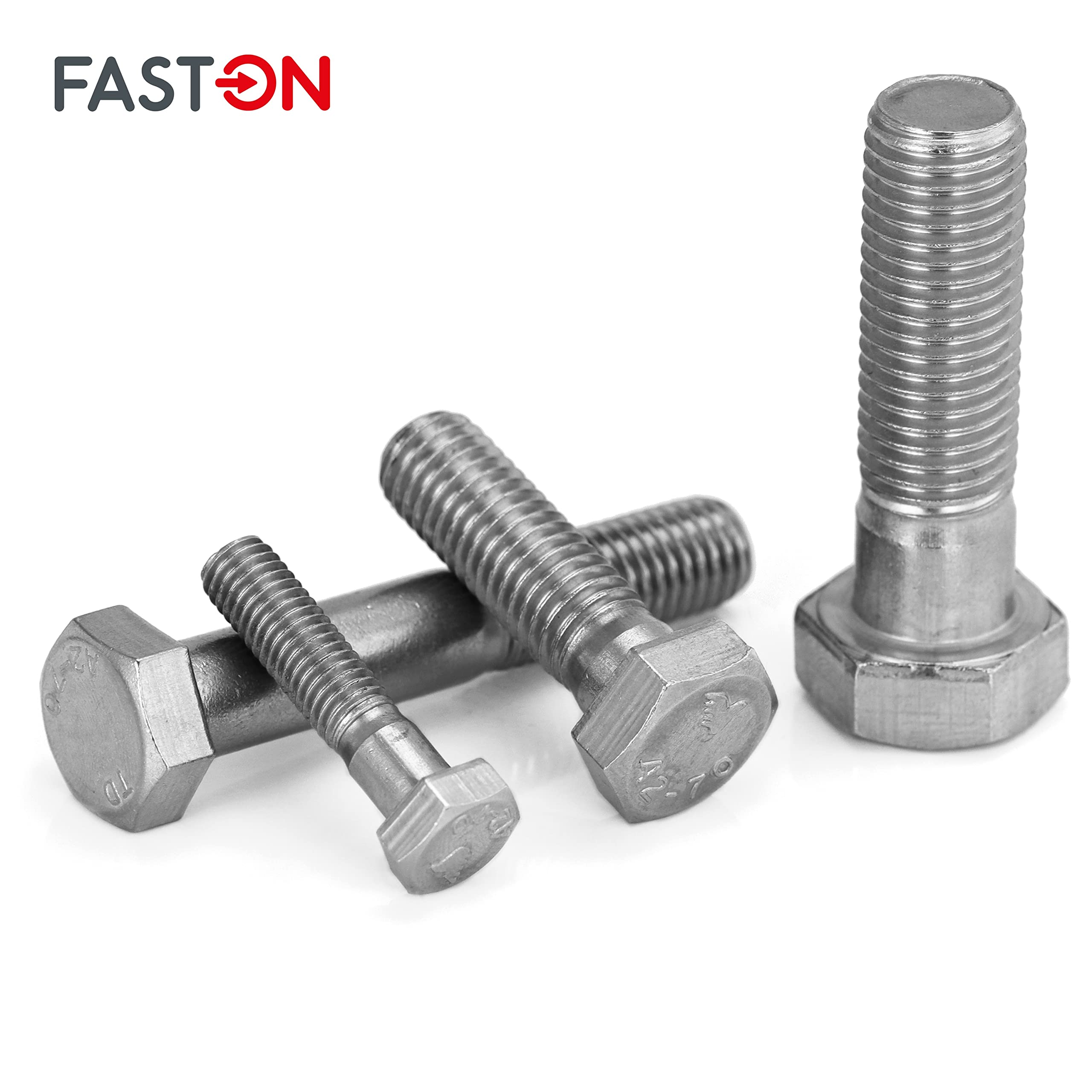 FASTON® Sechskantschrauben mit Schaft M8x230 Edelstahl A2 V2A (10 Stück) DIN 931 Maschinenschrauben Sechskant Schraube Maschinenschraube mit Teilgewinde rostfrei