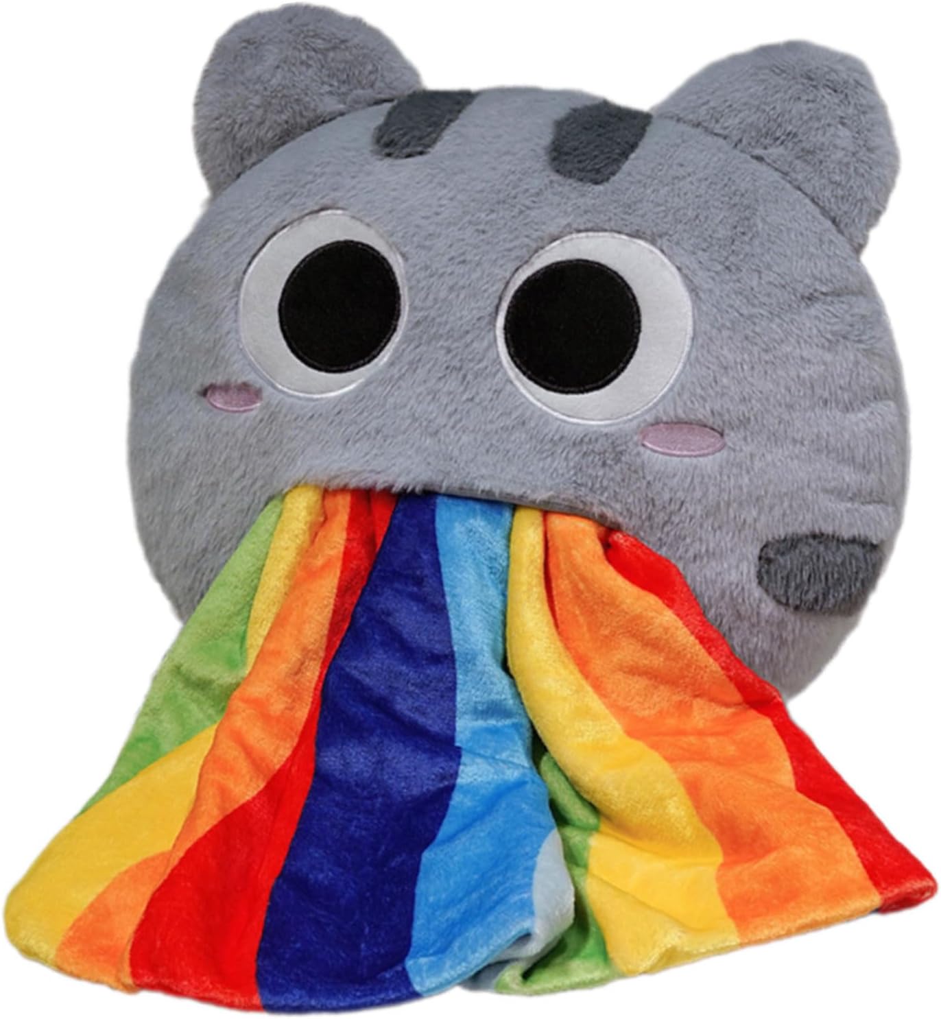 Foldable Cats Pillow with Detachable Corals Fleece Blanket Space Saving Designs Cats Shape Throw Blanket