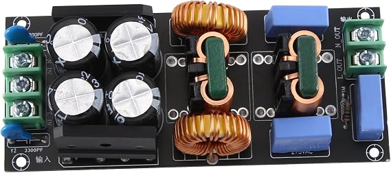 Power Filter Board Module EMI Filter AC Mains Purification HiFi Audio Noise 10A Easy Install