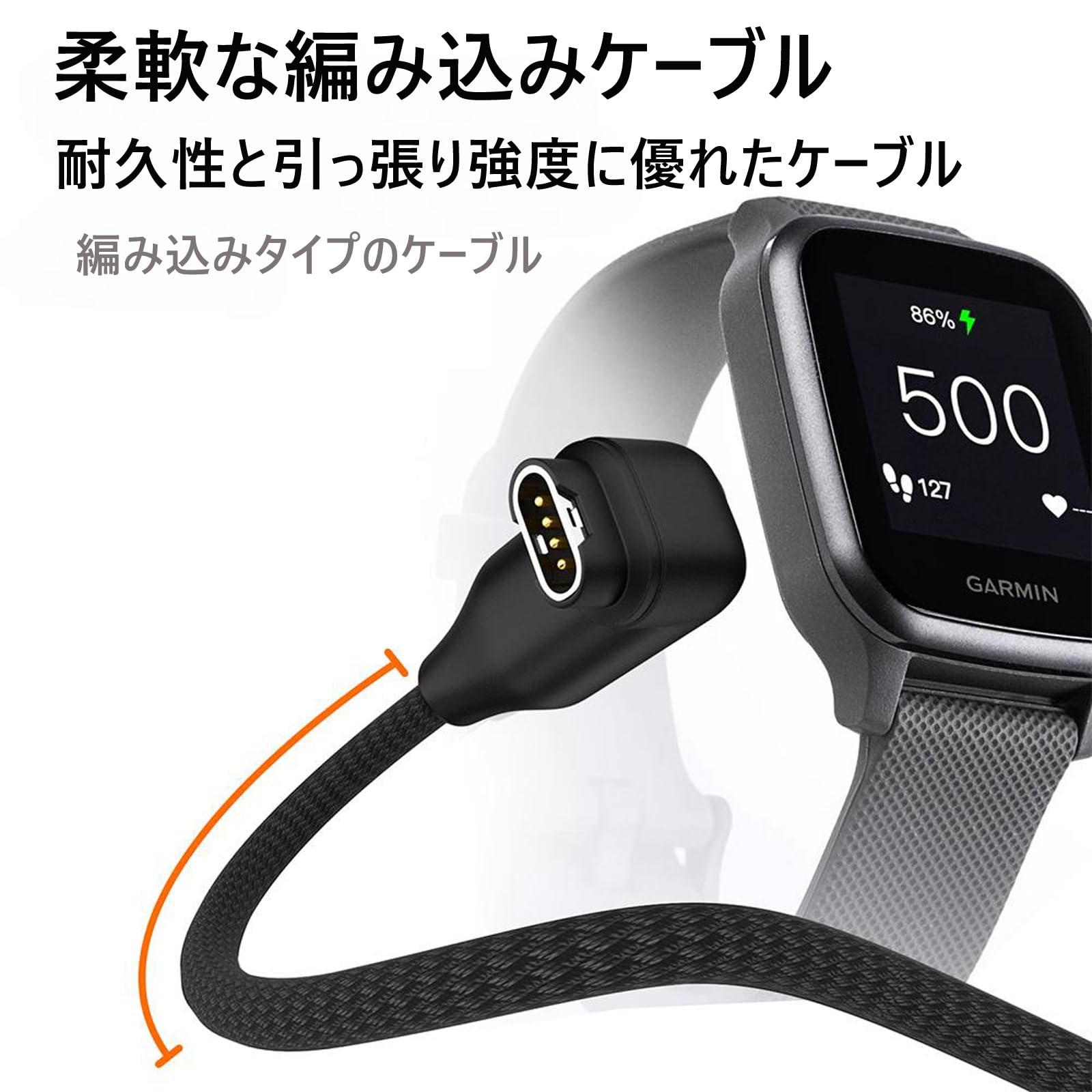 Amazon.co.jp: ガーミン充電ケーブル L字型 2in1 USB A+C充電コード 1